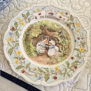 Royal Doulton~Brambley Hedge ~ The Engagement Plate ~ Occasion Collection